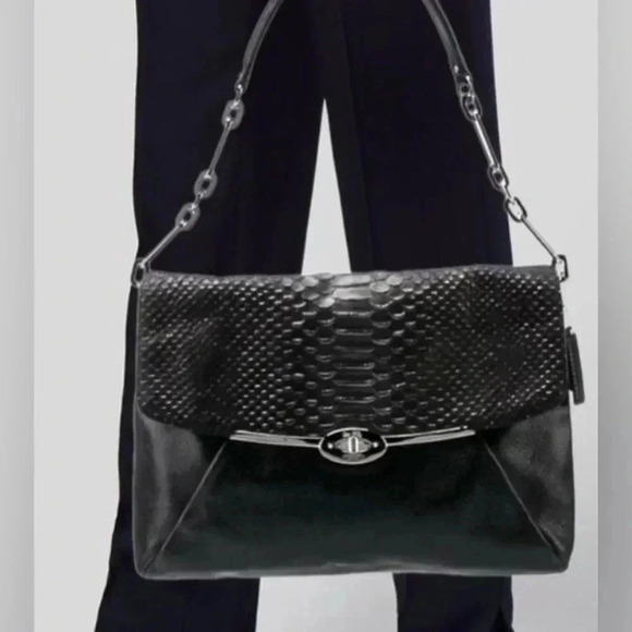 Coach 1941 black leather shoulder handbag - Picture 9 of 9